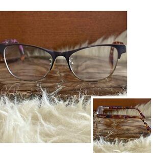 Coach ‘Purple Gold Confetti’ Frame RX Eyeglasses